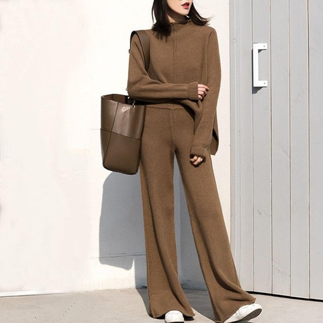 2 Piece Knitted Long Sleeve Set