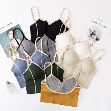 Seamless Sexy U-shaped Back Tube Sports Bra