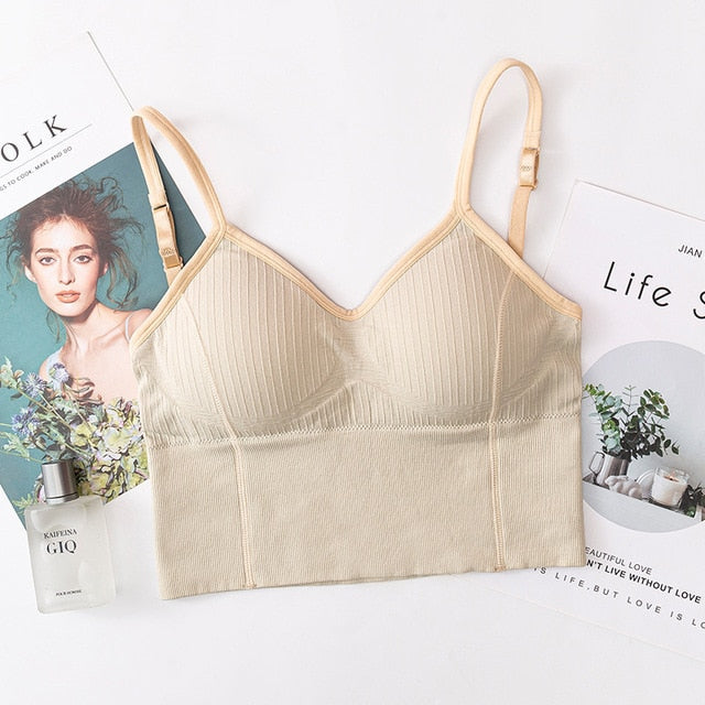 Seamless Sexy U-shaped Back Tube Sports Bra