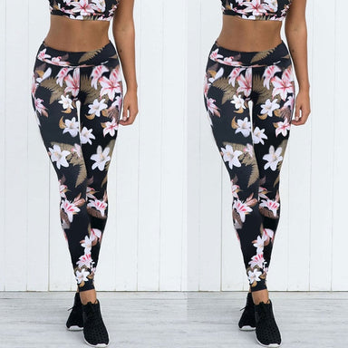 Floral Yoga Pants Sports Wear