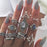 Knuckle BOHO Crystal Star Finger Rings
