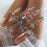 Knuckle BOHO Crystal Star Finger Rings