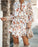 White Ruffled Mini Vintage Dress