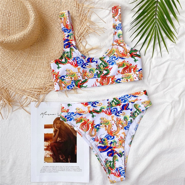 High Waist Bikini Swimwear