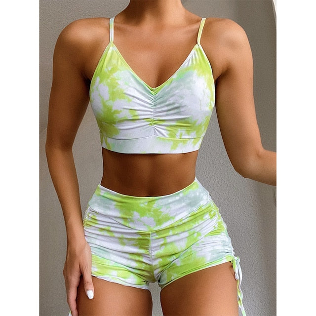 Seamless Set Fitness Sports Bra