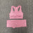 Seamless Fitness Yoga Suit 3pcs Gym Clothing