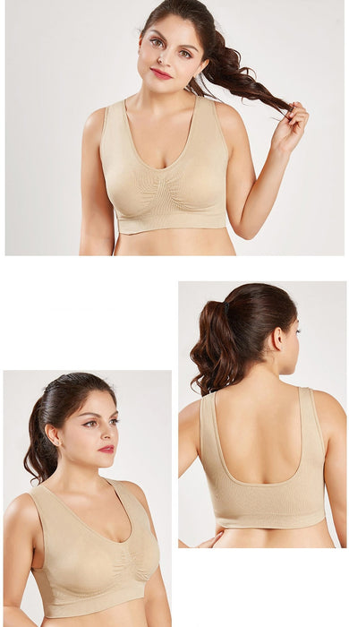 Cotton Underwear Wireless With Pads Push Up Bra