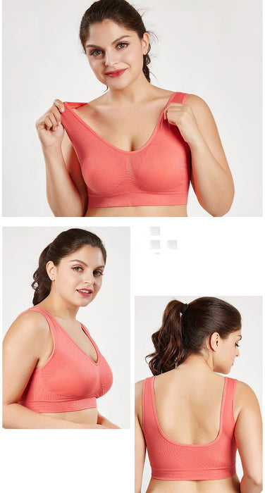 Cotton Underwear Wireless With Pads Push Up Bra