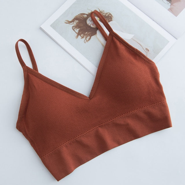 Sleeveless Seamless Sports Bra