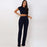 2 Two Piece O Neck Crop Top and Long Pants Set