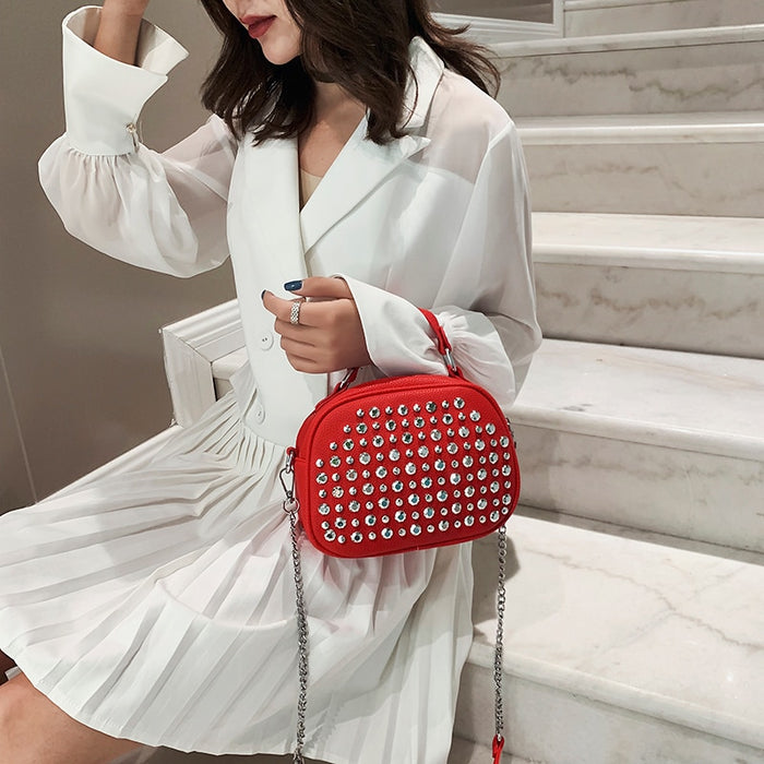 Beaded Luxury Leather Handbag