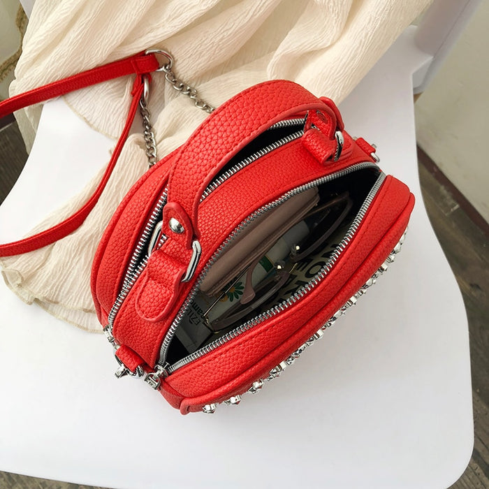 Beaded Luxury Leather Handbag