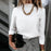 Elegant Long Sleeve Top Casual Blouse