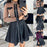 Autumn Fashion Leather Dress