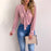 Elegant Chiffon Long Sleeve V-Neck Blouses