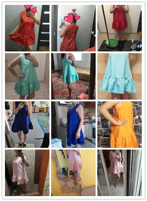 New Summer Women Mini Dress