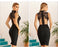 New Summer Women Black Lace Bandage Dress