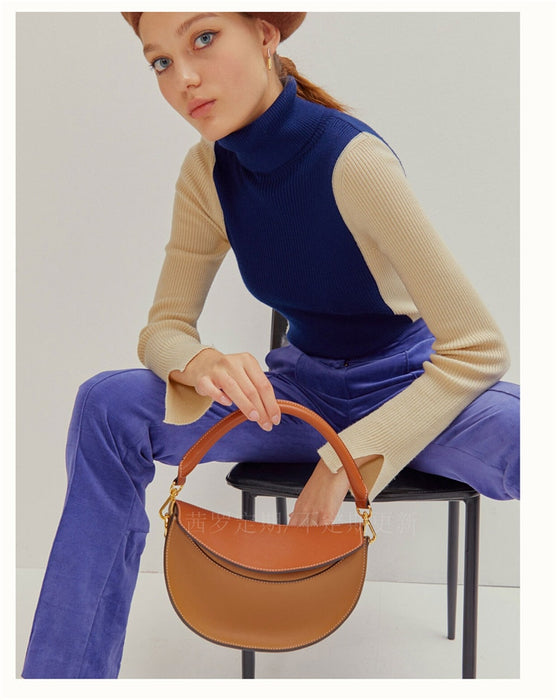 Vintage Half Moon Bag