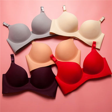 Sexy ABC Cup Seamless Push Up Wireless bra