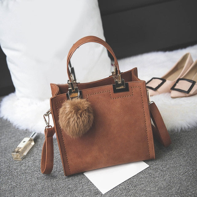 Matte Leather Hangbag