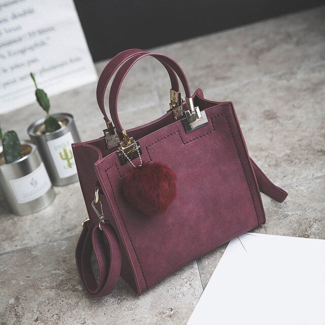 Matte Leather Hangbag