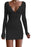 White Sweater Knitted Mini Dresses