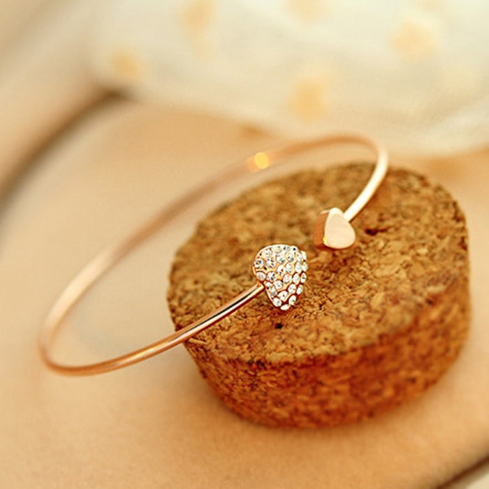 Heart Bow Cuff Bracelet