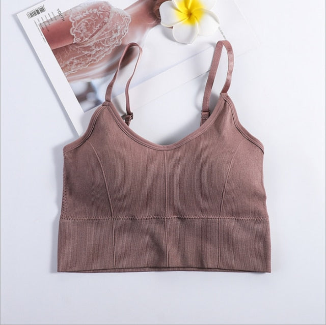 Sleeveless Seamless Sports Bra