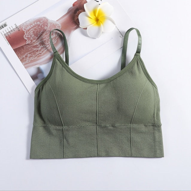 Sleeveless Seamless Sports Bra