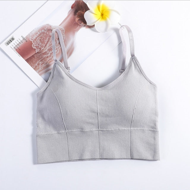 Sleeveless Seamless Sports Bra