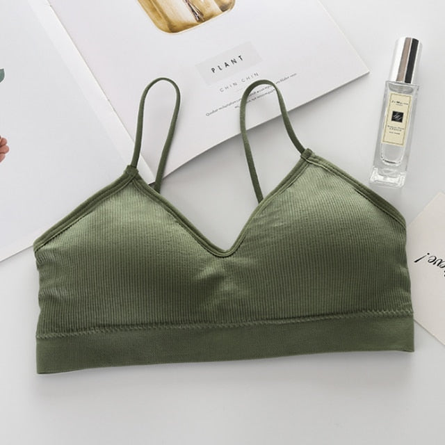 Sleeveless Seamless Sports Bra