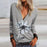 Casual Elegant V Neck Zipper Blouse