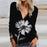 Casual Elegant V Neck Zipper Blouse
