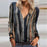 Casual Elegant V Neck Zipper Blouse