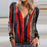 Casual Elegant V Neck Zipper Blouse