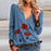 Casual Elegant V Neck Zipper Blouse