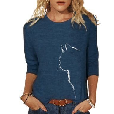3D Print Long Sleeved Women's T Shirt