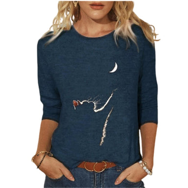 3D Print Long Sleeved Women's T Shirt