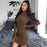 Hot Turtleneck Long Sleeve Skinny Dress
