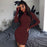 Hot Turtleneck Long Sleeve Skinny Dress