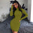 Hot Turtleneck Long Sleeve Skinny Dress
