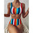 High Waist Bikini Sexy Striped Swimsuit