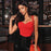 Women Sexy Backless Summer Clothes Solid V-Neck Thong Nude Bodycon