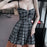 Plaid Pleated Punk Dress