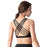 Solid Cross Back Yoga Sports Bra