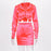 Sexy V Neck Party Hot Silk 2 Piece Outfit
