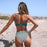 Push Up Floral Wrap Bikini Set