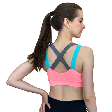 Cross Straps Wireless Padded Comfy Sports Bra