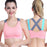 Cross Straps Wireless Padded Comfy Sports Bra