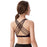 Solid Cross Back Yoga Sports Bra